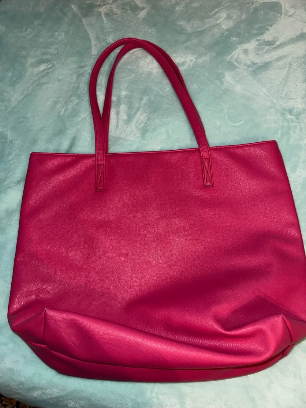kate spade Hot Pink Tote with Gold Foil 'LIVE COLOR FULLY't